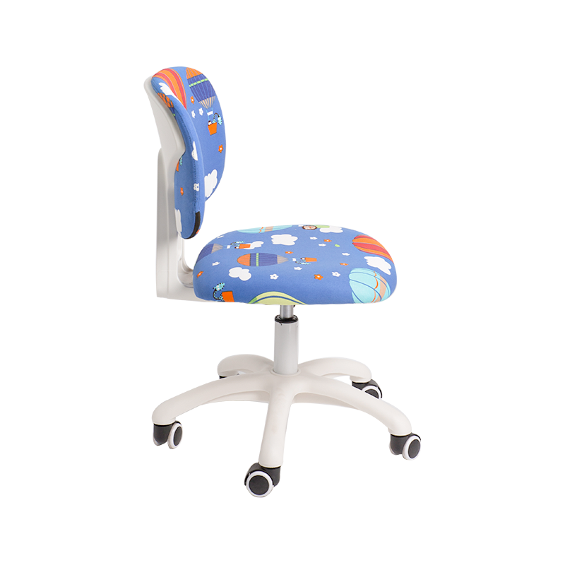 Chaise de bureau étudiant-3 chaise d'étudiant en tissu de dessin animé coloré rose pour l'étude