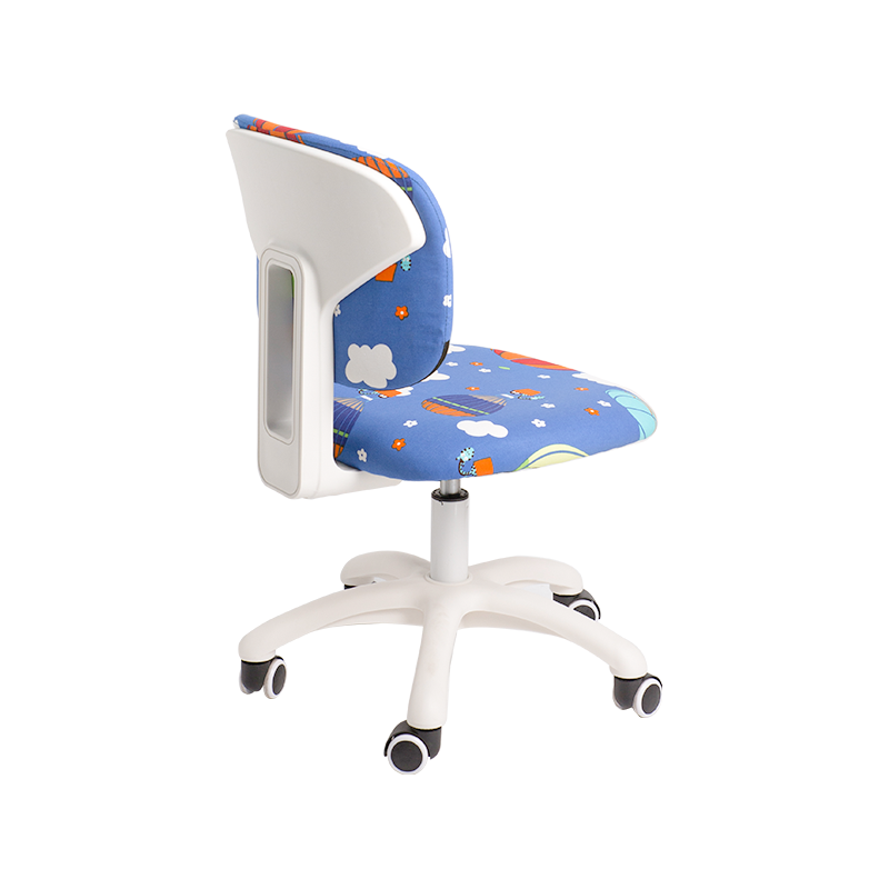 Chaise de bureau étudiant-3 chaise d'étudiant en tissu de dessin animé coloré rose pour l'étude