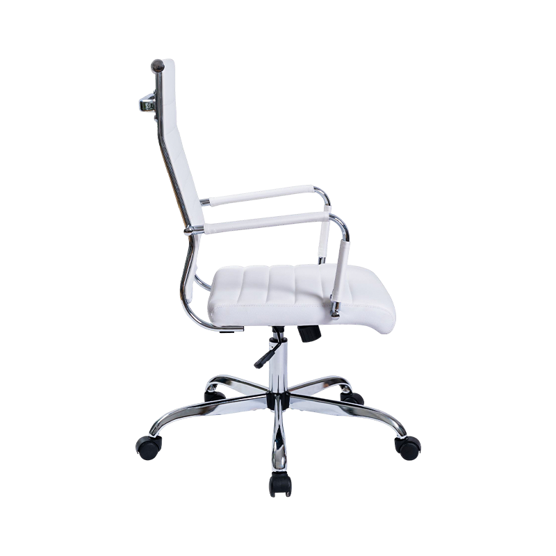 Y-574-A BLANC/NOIR Fauteuil de direction à dossier haut avec petit emballage